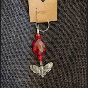 "Mothman"  Keychain Upcycled Guitar Wire